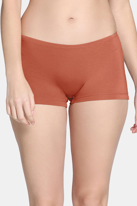Zivame Bamboo Breeze Medium Rise Full Coverage Boyshorts (Pack of 2) - Multicolor — image 6